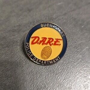 Vintage DARE National Officer Association Lapel Pin Buena Park D.A.R.E.